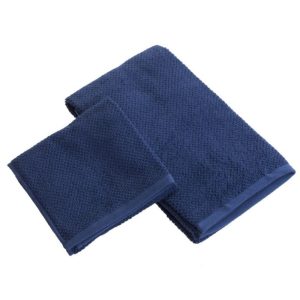 Asciugamano per il viso di colore blu navy